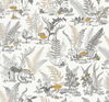 Mushroom Garden Toile Neutral & Gold Wallpaper thumbnail 3