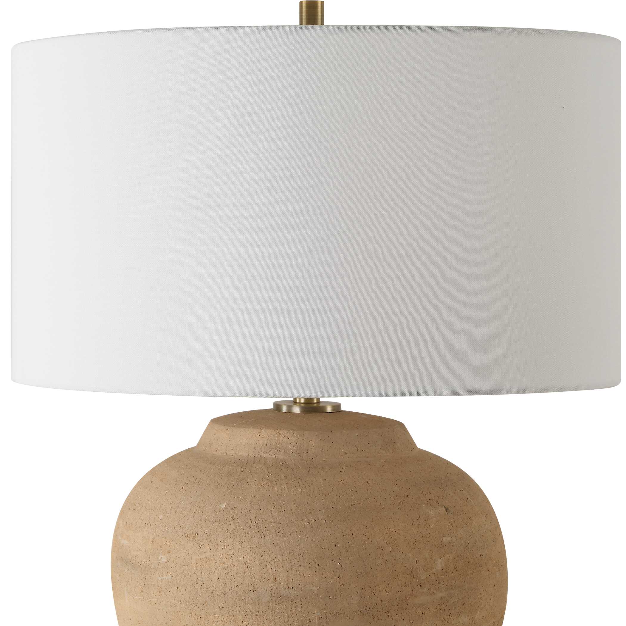 Treviso Terracotta Table Lamp, by Uttermost, 18" width x 24" height x 18" depth View 6