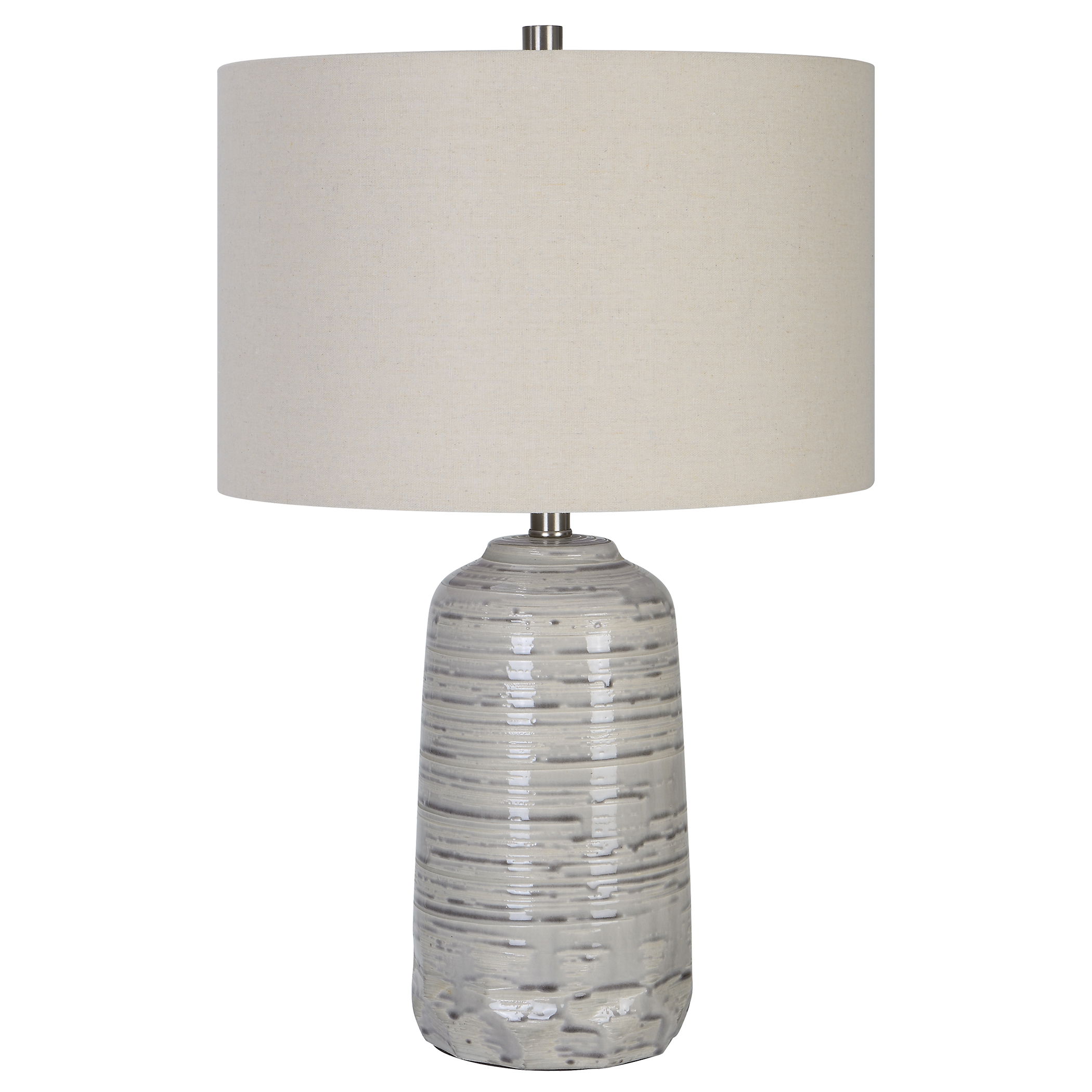 Cyclone Ivory Table Lamp large image 