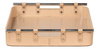 Safari Leather Tray  Mushroom, by Sarreid, 1'3" length x 1'7" width x 2" height thumbnail 10