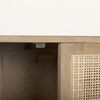 Grier 72.0L x 18.75W x 31.5H Light Brown Solid Wood with Cane Sideboard thumbnail 10