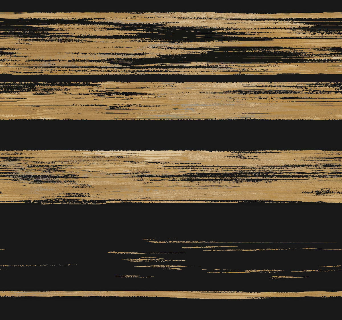 Horizontal Dry Brush Black & Gold Wallpaper, by York Wall, 27' length x 2'3" width x 0.02" depth