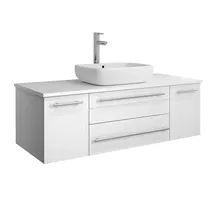 Online Designer Bathroom Lucera 48" Wall Hung Single Bathroom Vanity