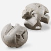 Ermanno Teak Balls Set/2, Tabletop Decor by Uttermost, 16" width x 16" height x 16" depth thumbnail 1