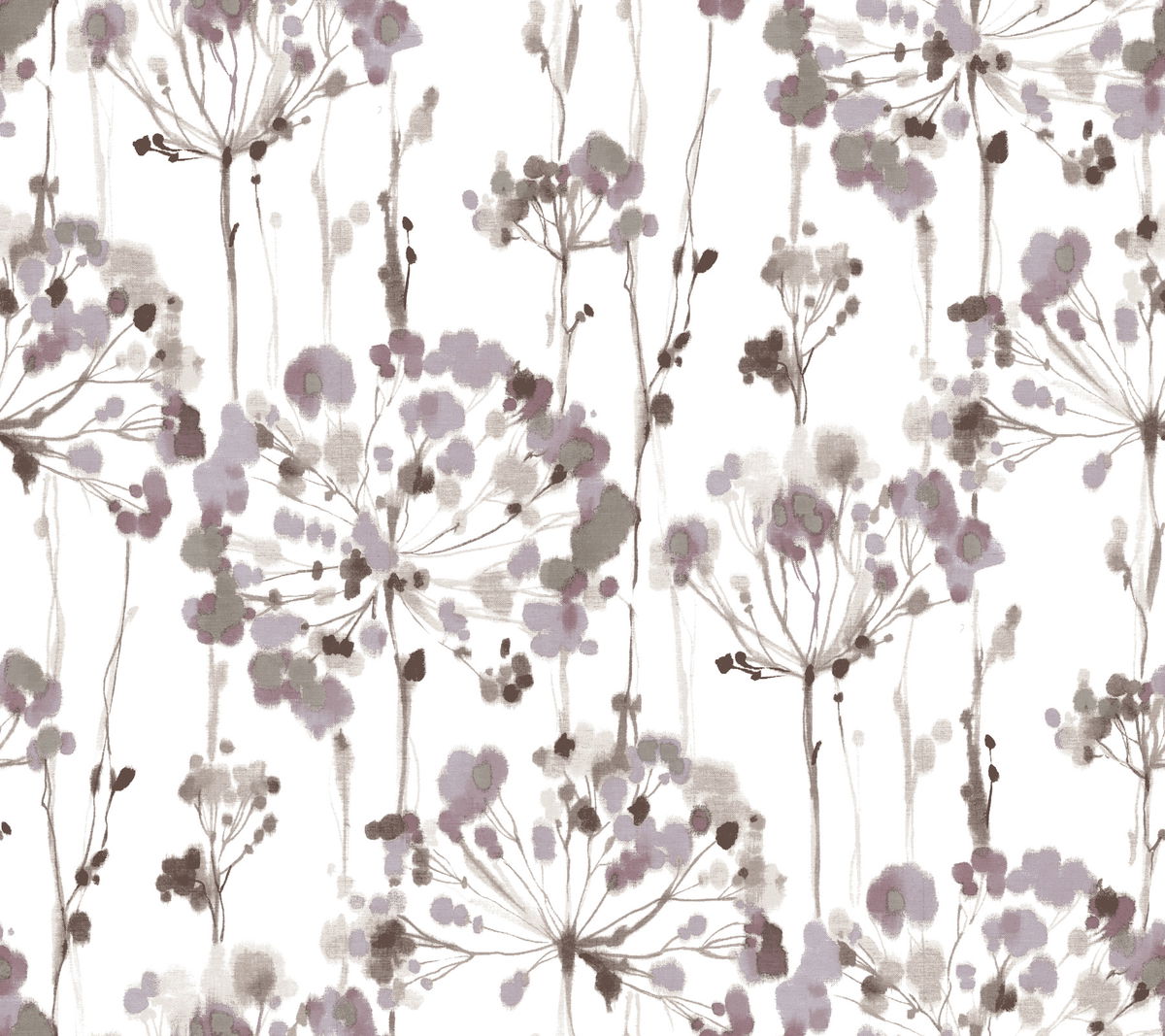 Flourish Purple Wallpaper, by York Wall, 27' length x 2'3" width x 0.02" depth