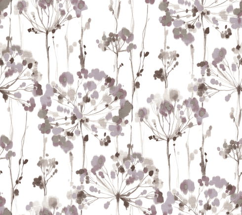 Flourish Purple Wallpaper