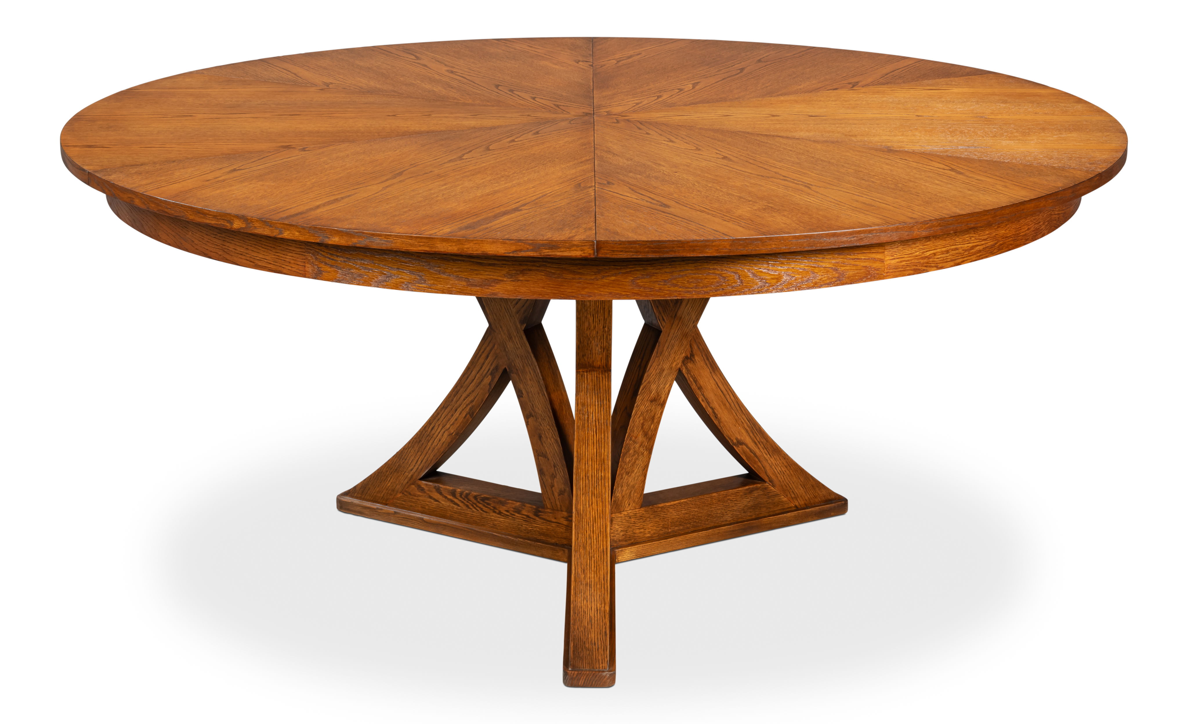 Casual Jupe Dining Table,Tobacco B,Med, by Sarreid, 55" length x 55" width x 30" height View 1