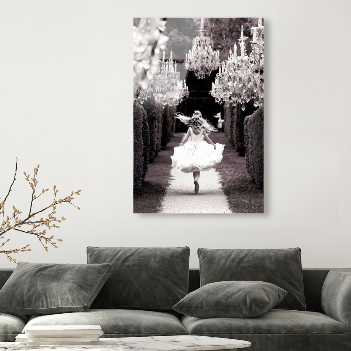 Running Alice (No Embellishment), Art by Oliver Gal,  30x45 View 3