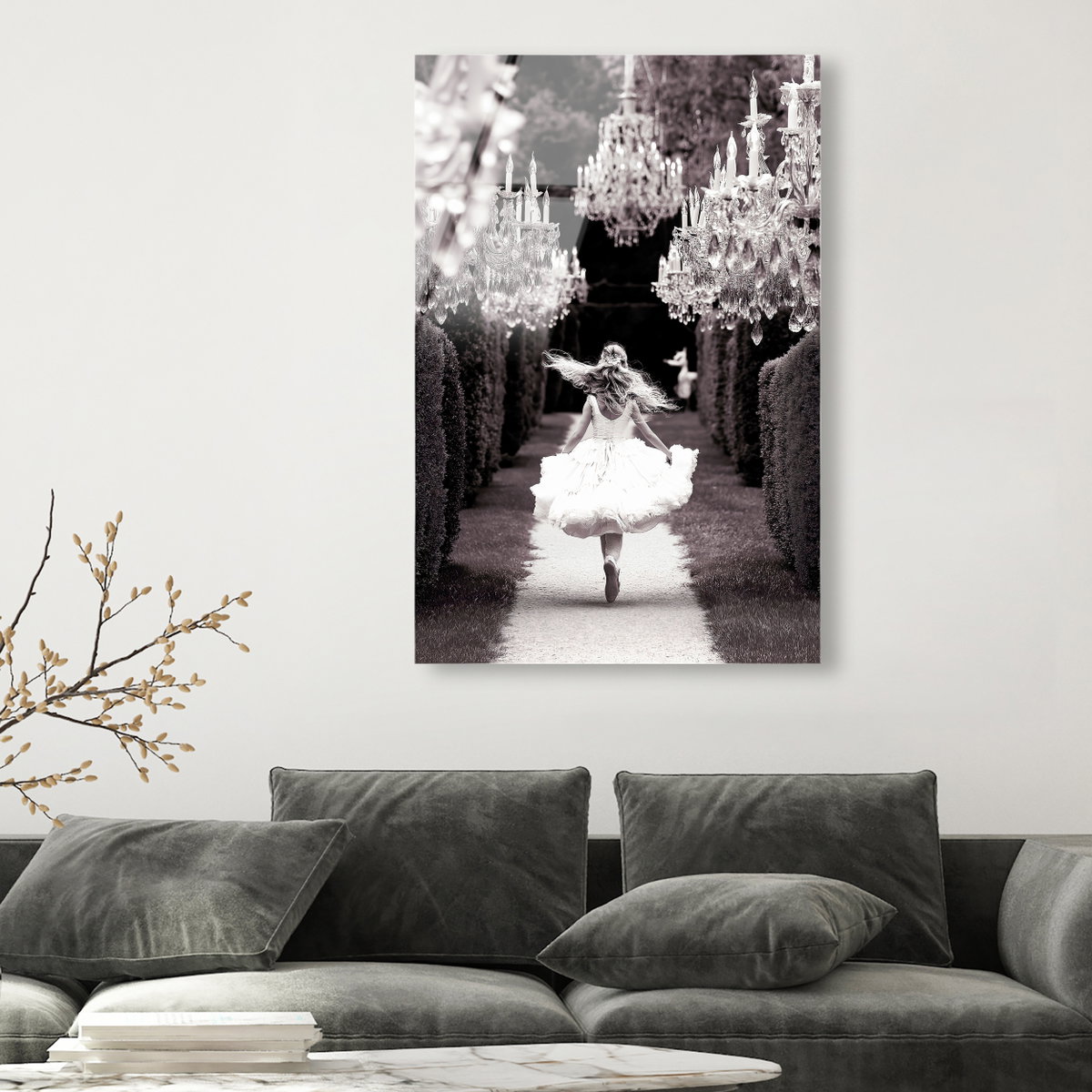 Running Alice (No Embellishment), Art by Oliver Gal,  30x45 View 3