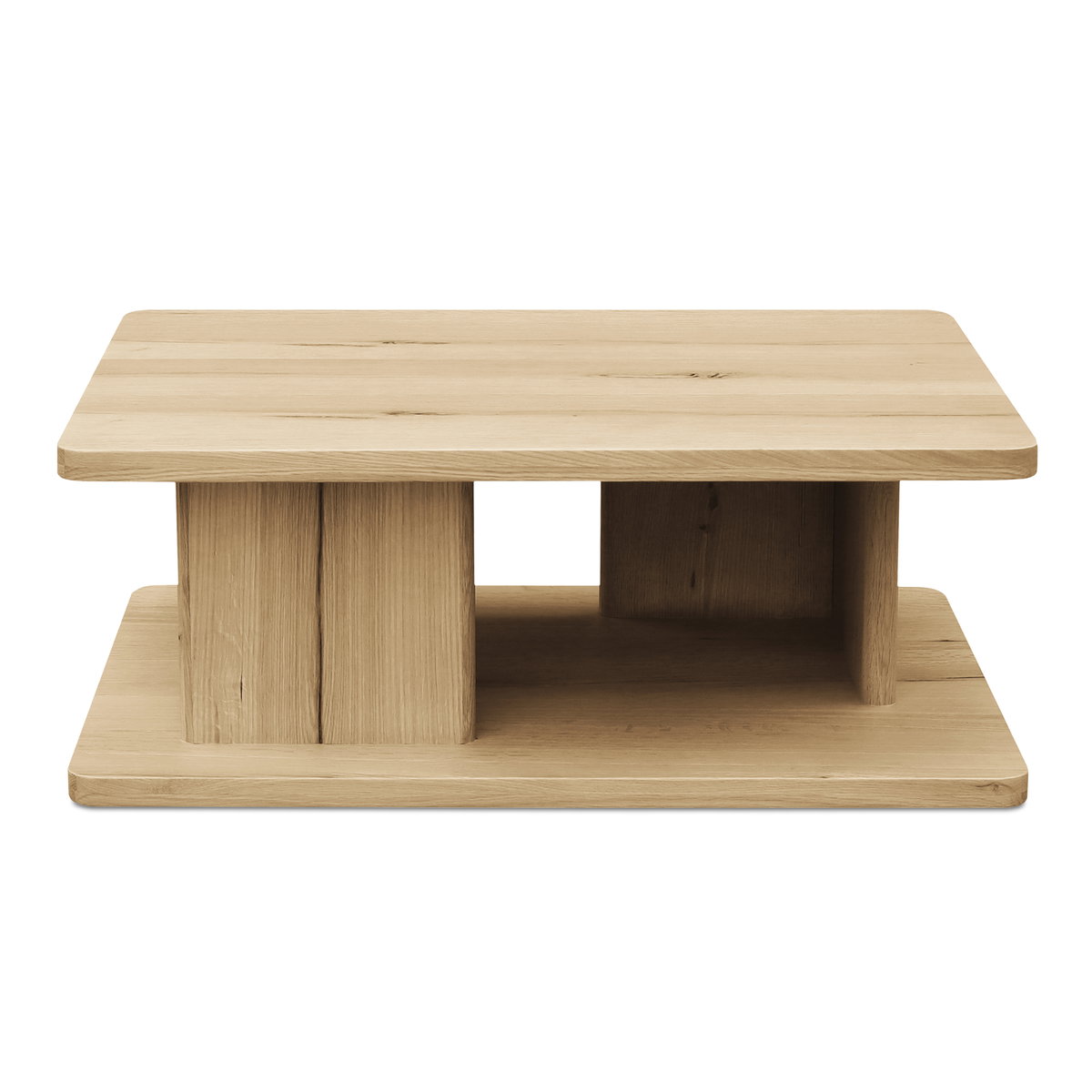 Casey Small Coffee Table Rustic Oak, by Moe's Home, 40" width x 16" height x 30" depth View 1