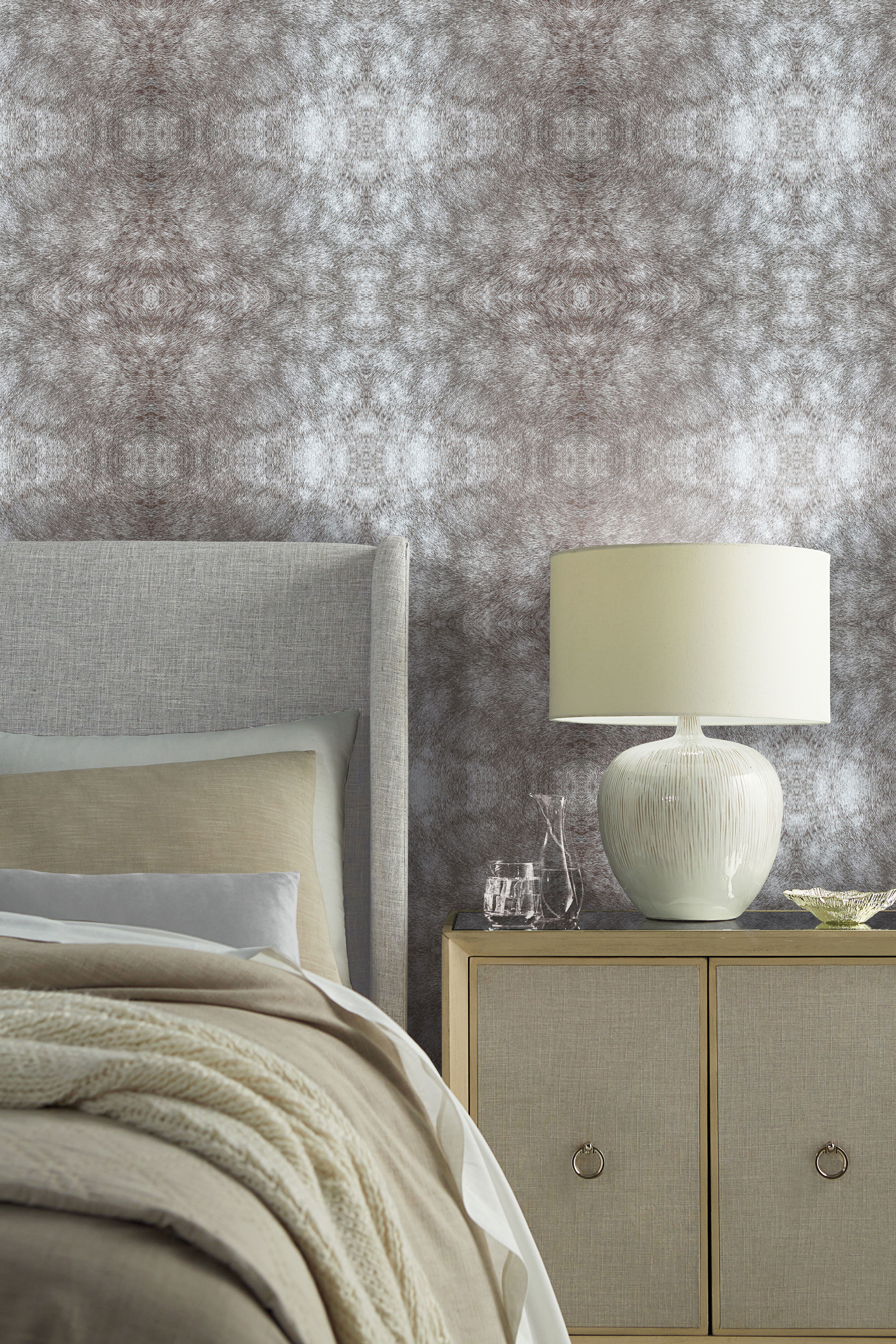 Rose Dapple Warm Grey Peel & Stick Wallpaper large image 