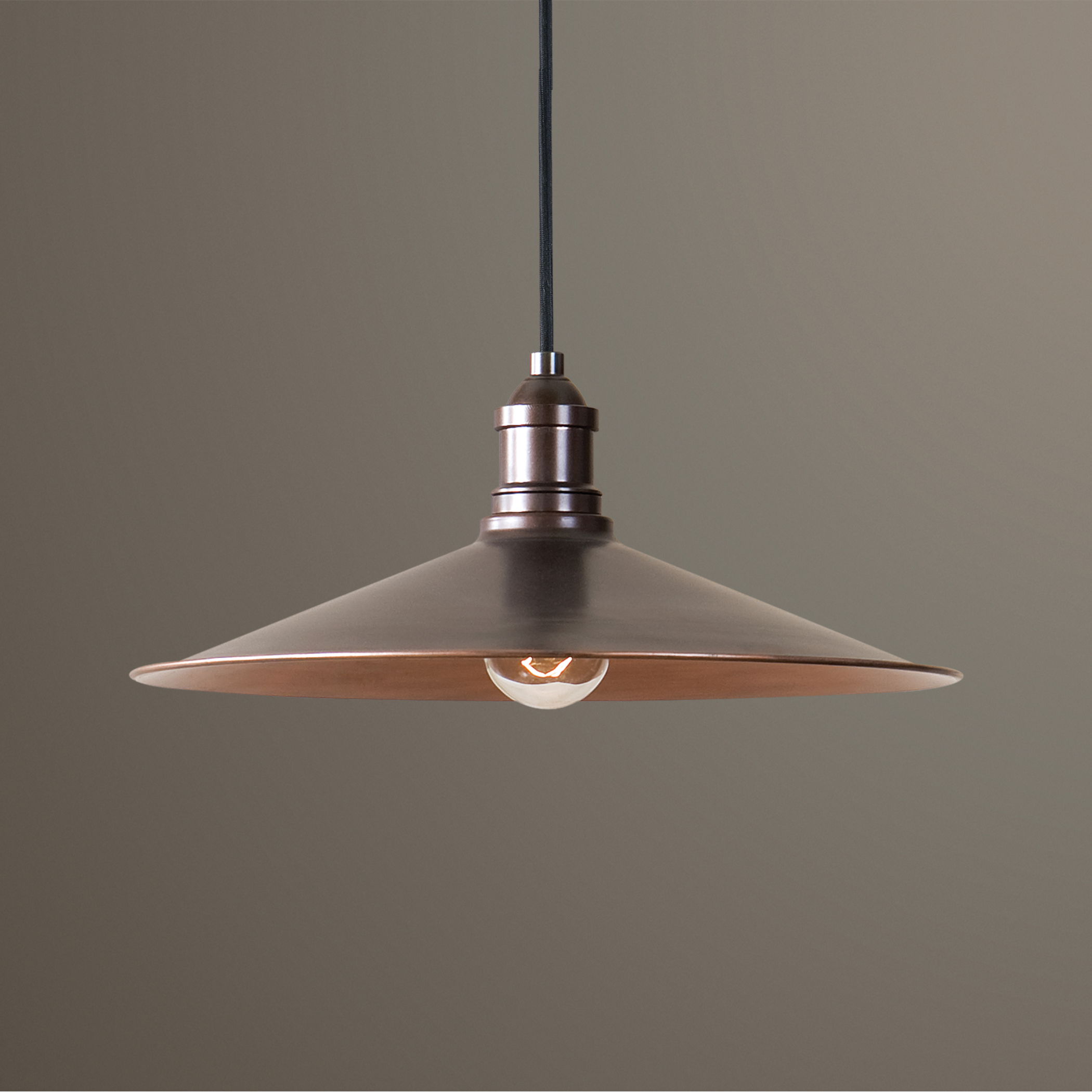 Barnstead 1 Light Copper Pendant large image 