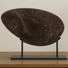 Galen Sculpture Saint Laurent Brown Marble, Figurines & Statue by Moe's Home, 15" width x 12" height x 4" depth thumbnail 4