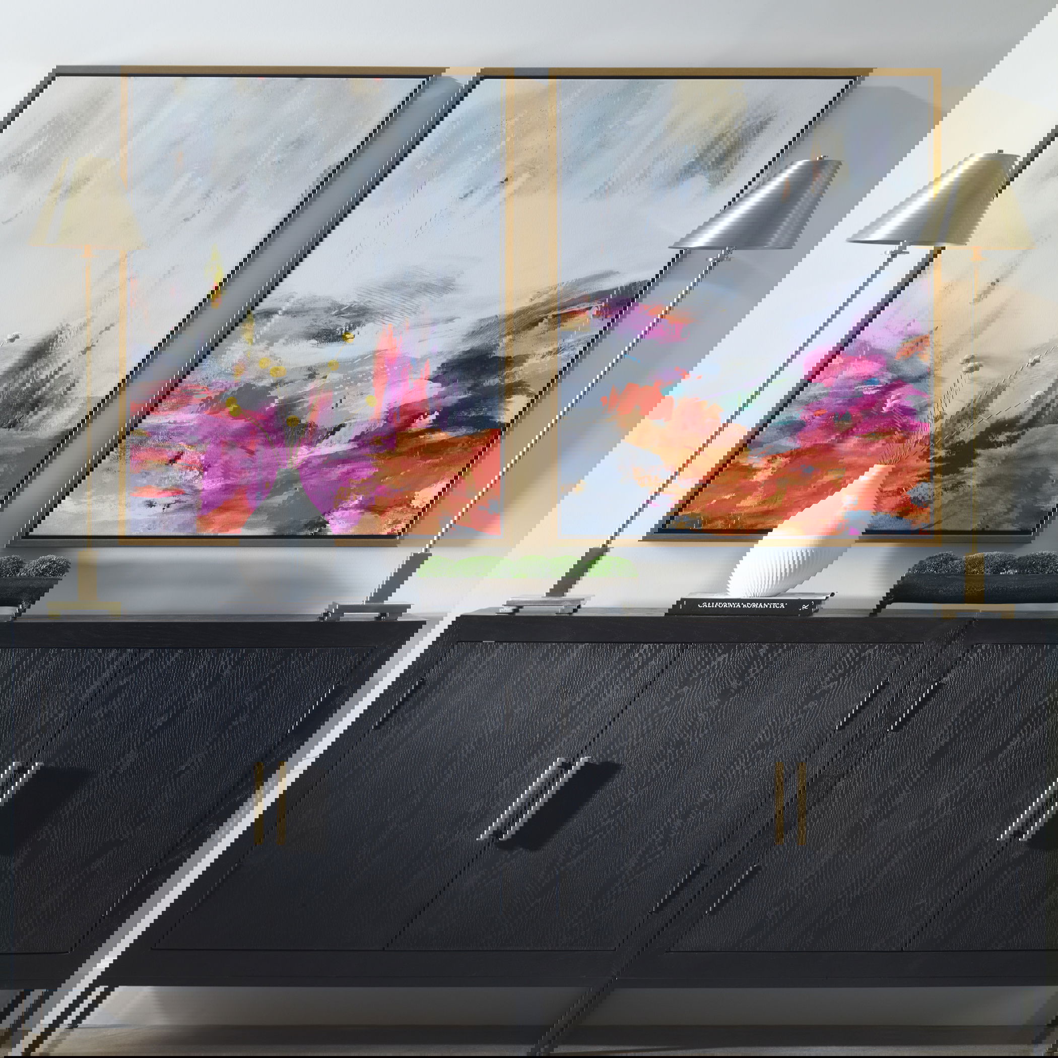 Color Theory Framed Abstract Art Set/2, Painting by Uttermost, 31.75" width x 38.75" height x 2" depth View 2