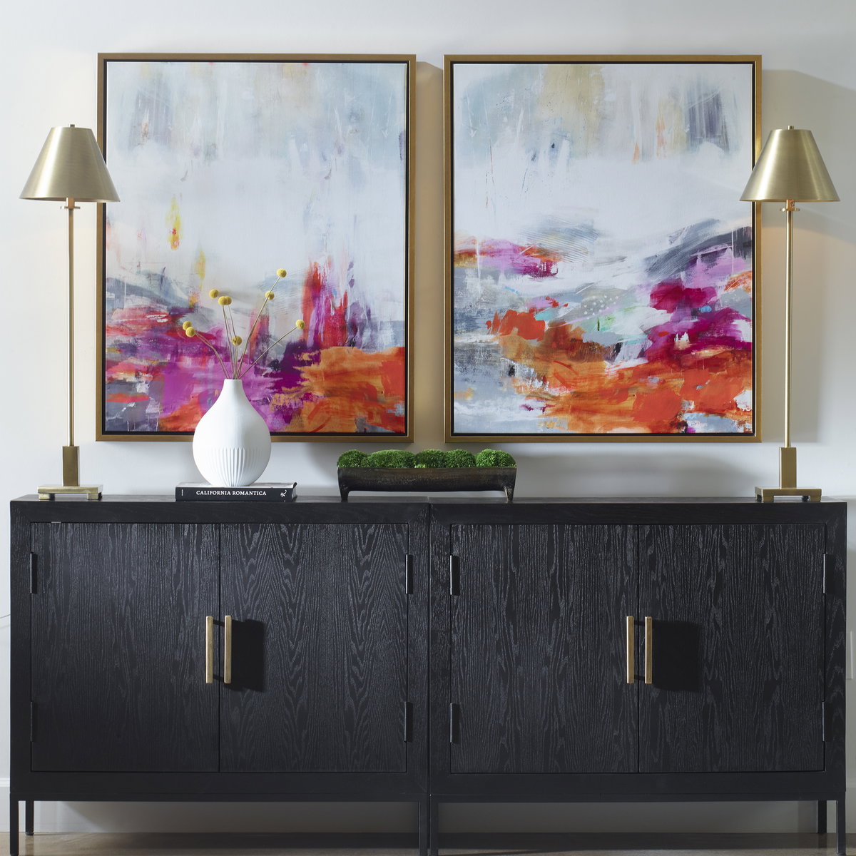 Color Theory Framed Abstract Art Set/2, by Uttermost, 31.75" width x 38.75" height x 2" depth View 2