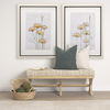Solis II 50L x 16W Brown Base Beige Woven Leather Cushion Accent Bench thumbnail 1
