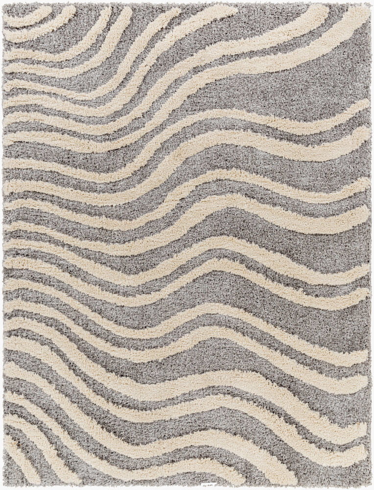 Hudson Shag Machine Woven Rug, by Surya, 1'3.75" length x 1'3.75" width