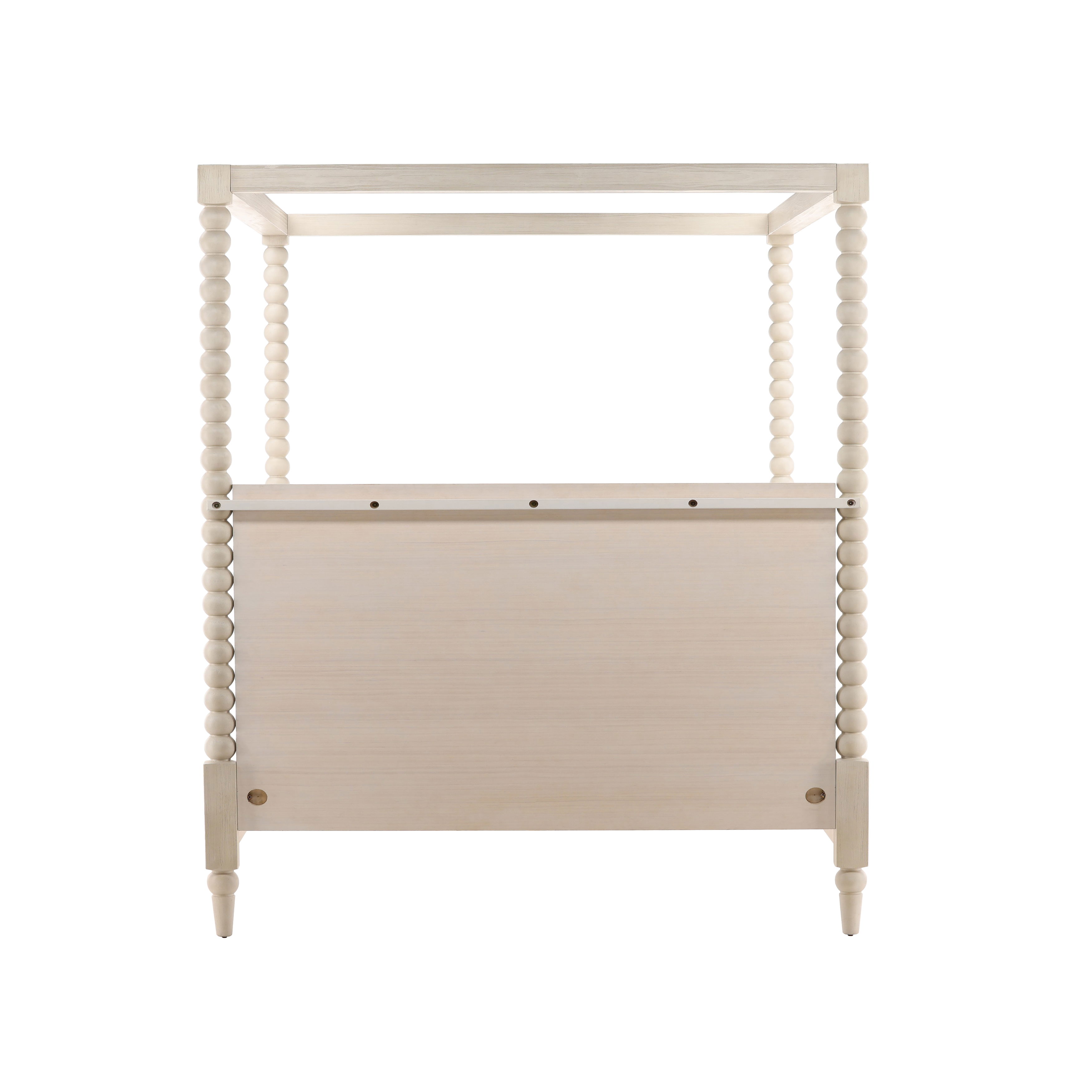 Marcellina Bed King Whitewash large image 