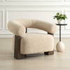 Lennox Shearling Accent Chair, by Uttermost, 38" width x 27" height x 31.5" depth thumbnail 4