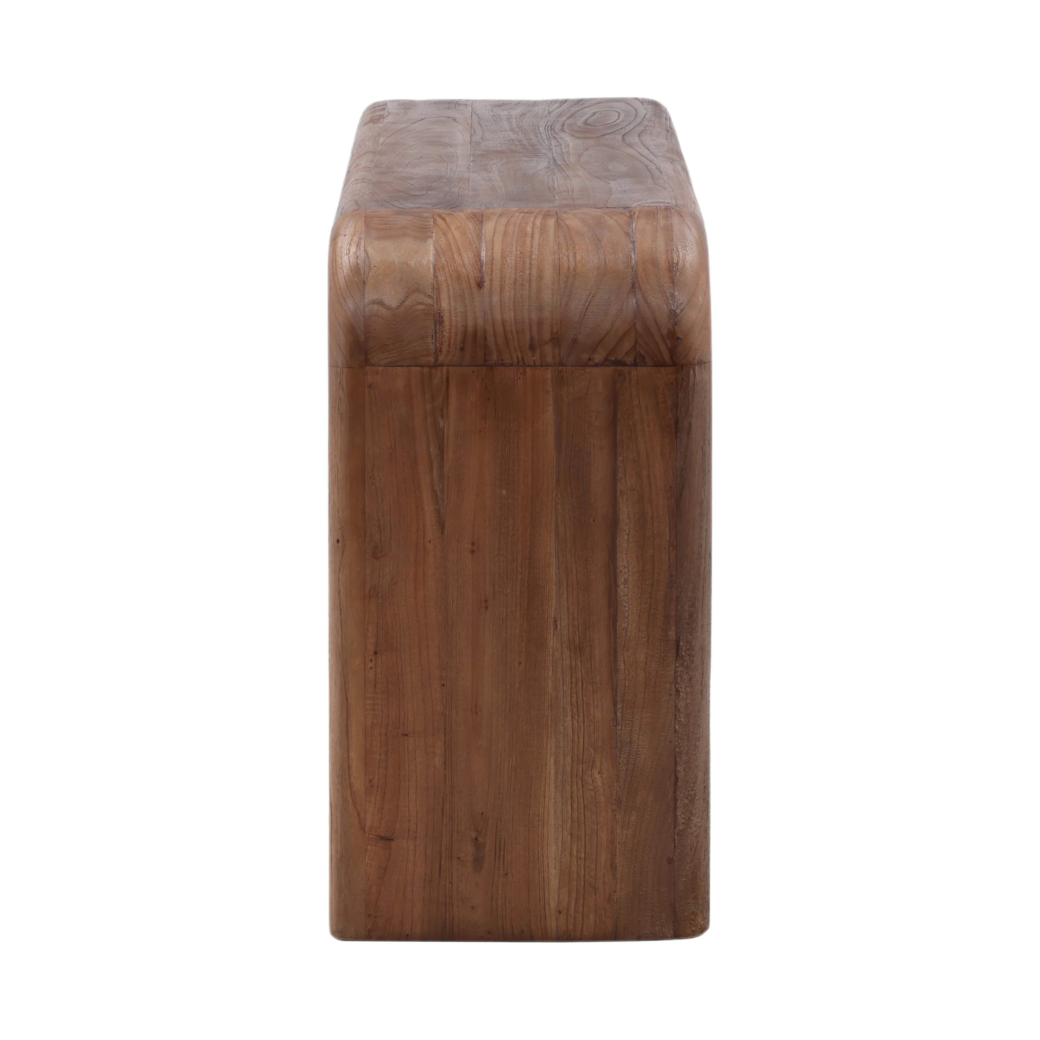 Wynne Console Table Brown, by Dovetail, 64.76" width x 30.5" height x 15.93" depth View 3