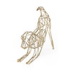 Frankie II 13L x 6W Gold Wire Framed Dog Shaped Decor, Decorative Object by Mercana, 13.39" length x 5.91" width x 12.2" height thumbnail 1