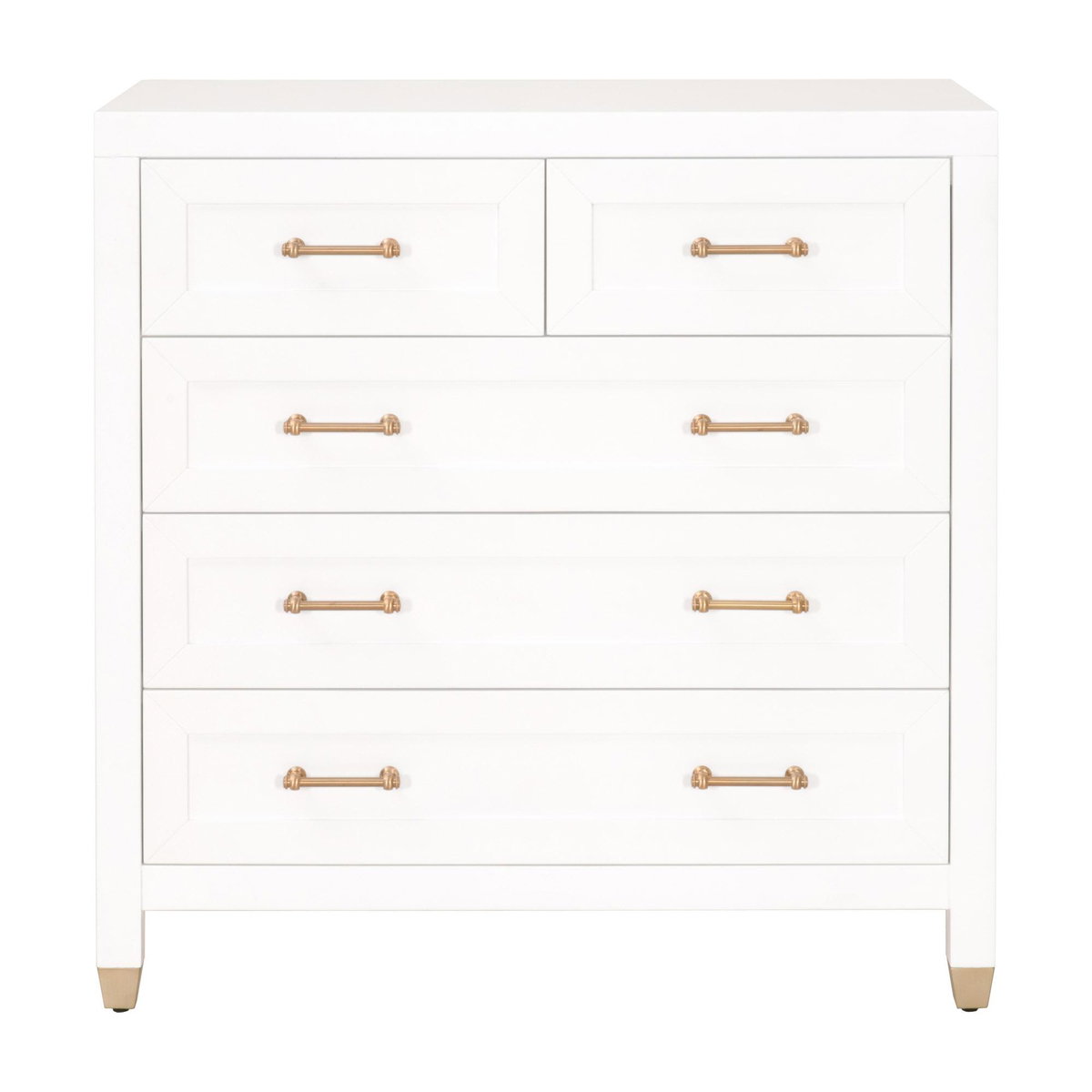 Stella 5-Drawer High Chest, Dresser by Essentials for Living, 39.5" width x 40.25" height x 21.5" depth View 1