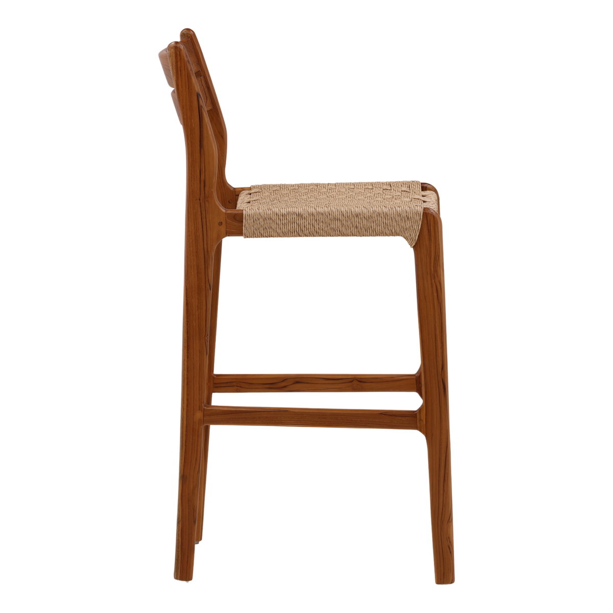 Connelly Outdoor Bar Stool Natural, Counter & Bar Stool by Dovetail, 18.1" width x 43.5" height x 22.44" depth View 3