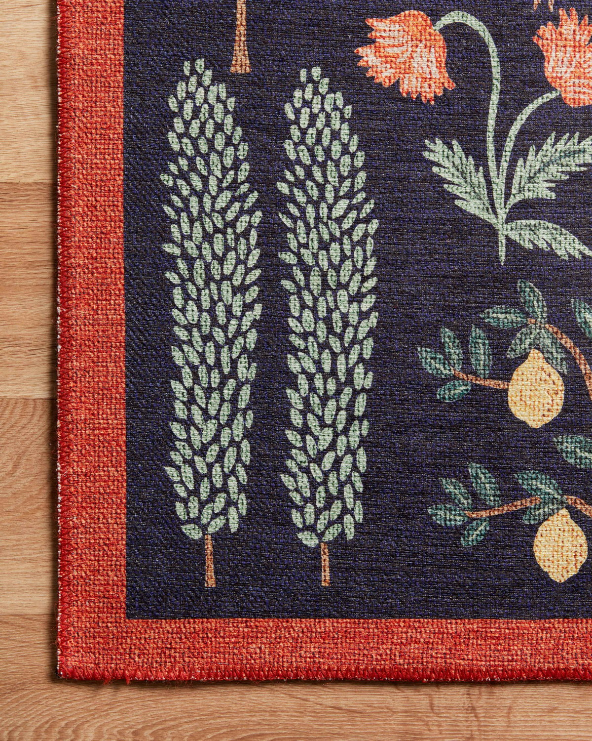 Rifle Paper Co. x Loloi Menagerie Rug, 3'9" length x 5'9" width View 4