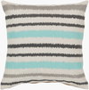 Ikat Stripe Accent Pillow, Decorative Pillow by Surya, 18" length x 18" width thumbnail