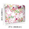 Reverie Pink & Green Peel & Stick Wallpaper thumbnail 7
