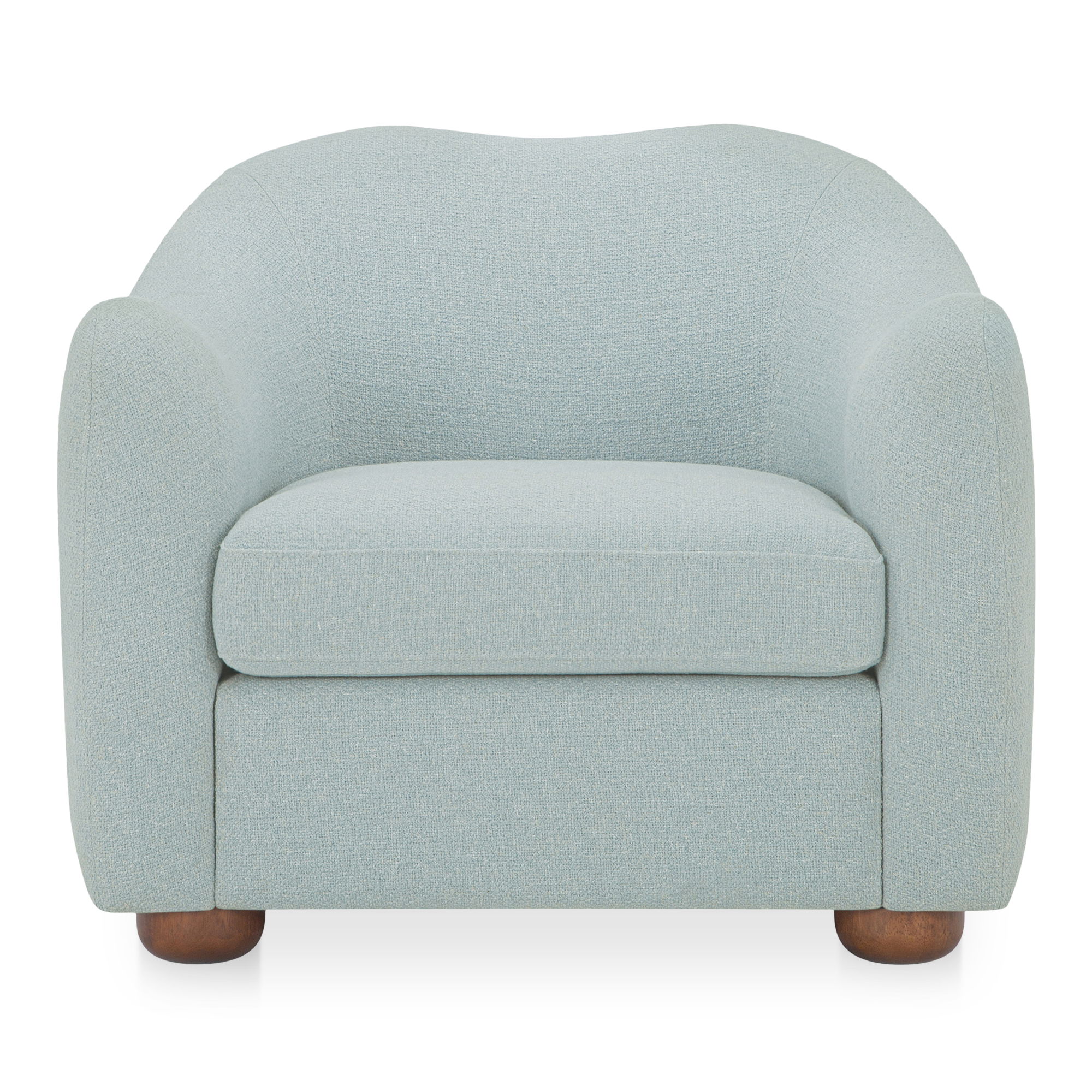 Bria Accent Chair Light Blue, by Moe's Home, 34.6" width x 29.6" height x 33.5" depth View 1