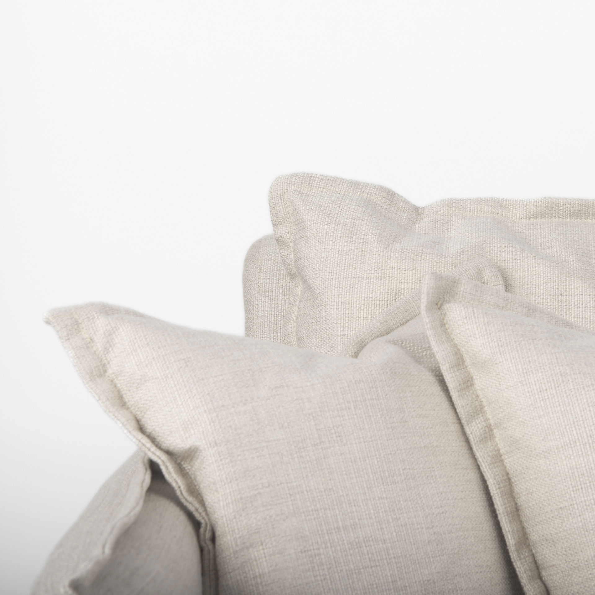 Roy I 84' Beige Upholstered Three Seater Sofa, Sofas & Sectional by Mercana, 84" length x 43" width x 37.25" height View 9