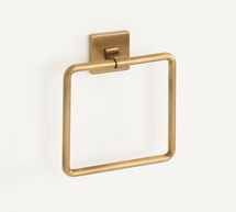 Online Designer Other Blake Towel Ring, Tumbled Brass