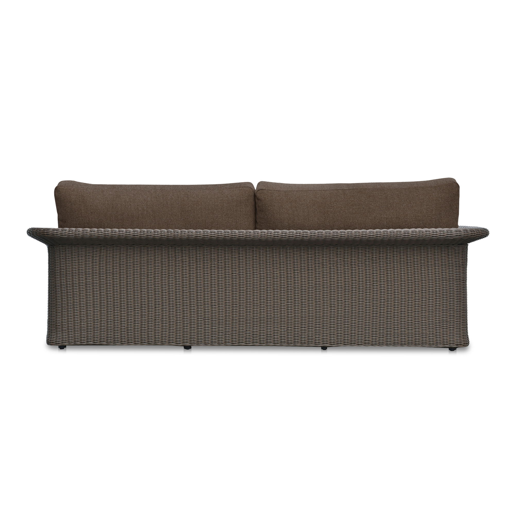 Meredith Outdoor Sofa Brown, Sofas & Sectional by Moe's Home, 90.55" width x 30" height x 38.43" depth View 4