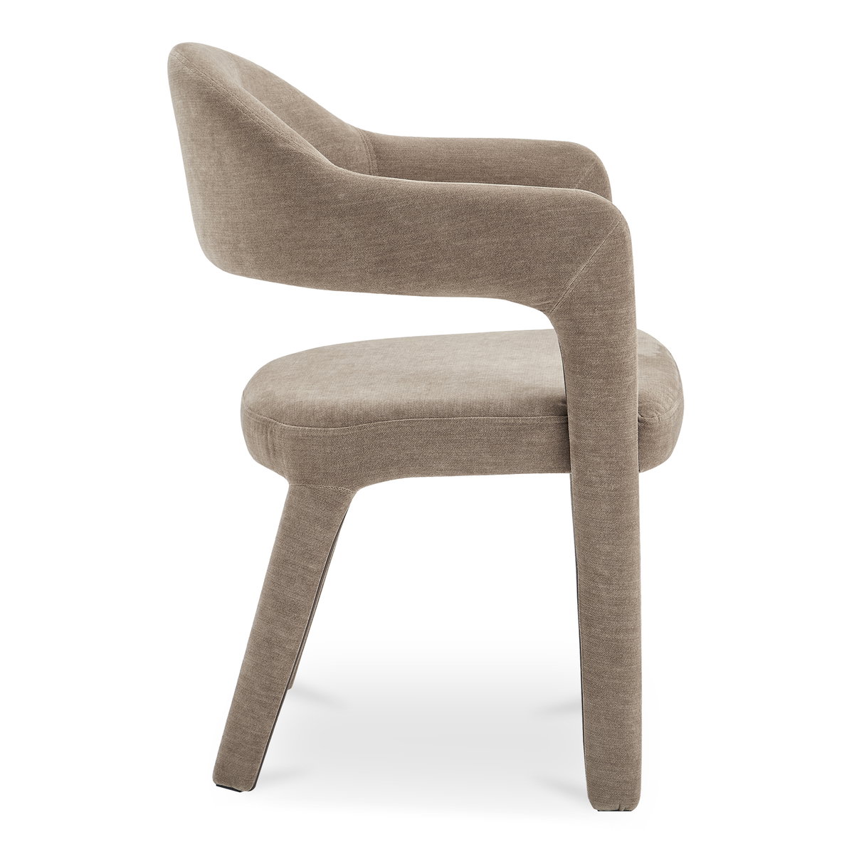 Martens Dining Chair Camel, by Moe's Home, 23.6" width x 31.9" height x 22.6" depth View 3