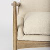 Westan Cream Boucle Fabric with Light Brown Wood Accent Chair thumbnail 9