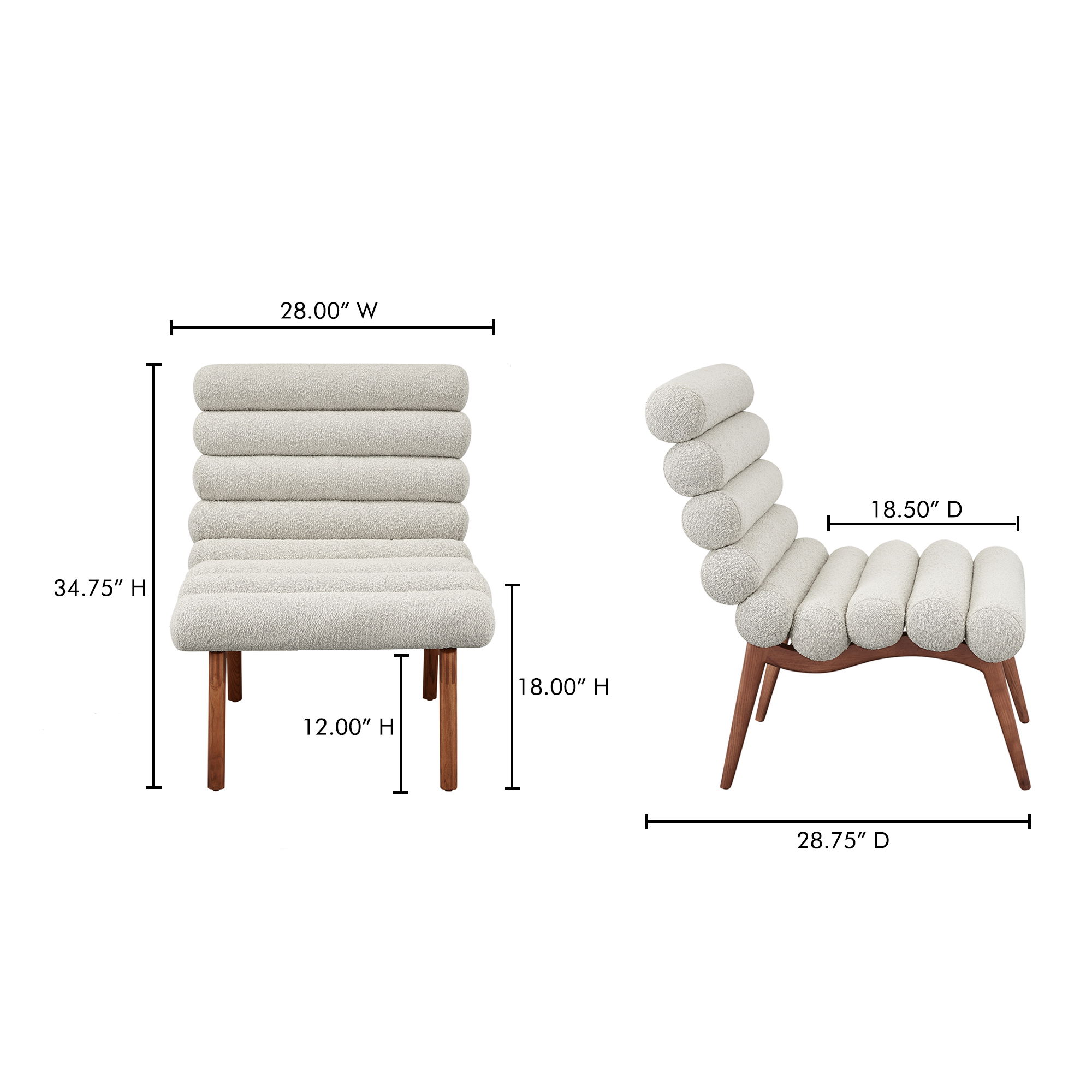 Arlo Accent Chair Off White large image 