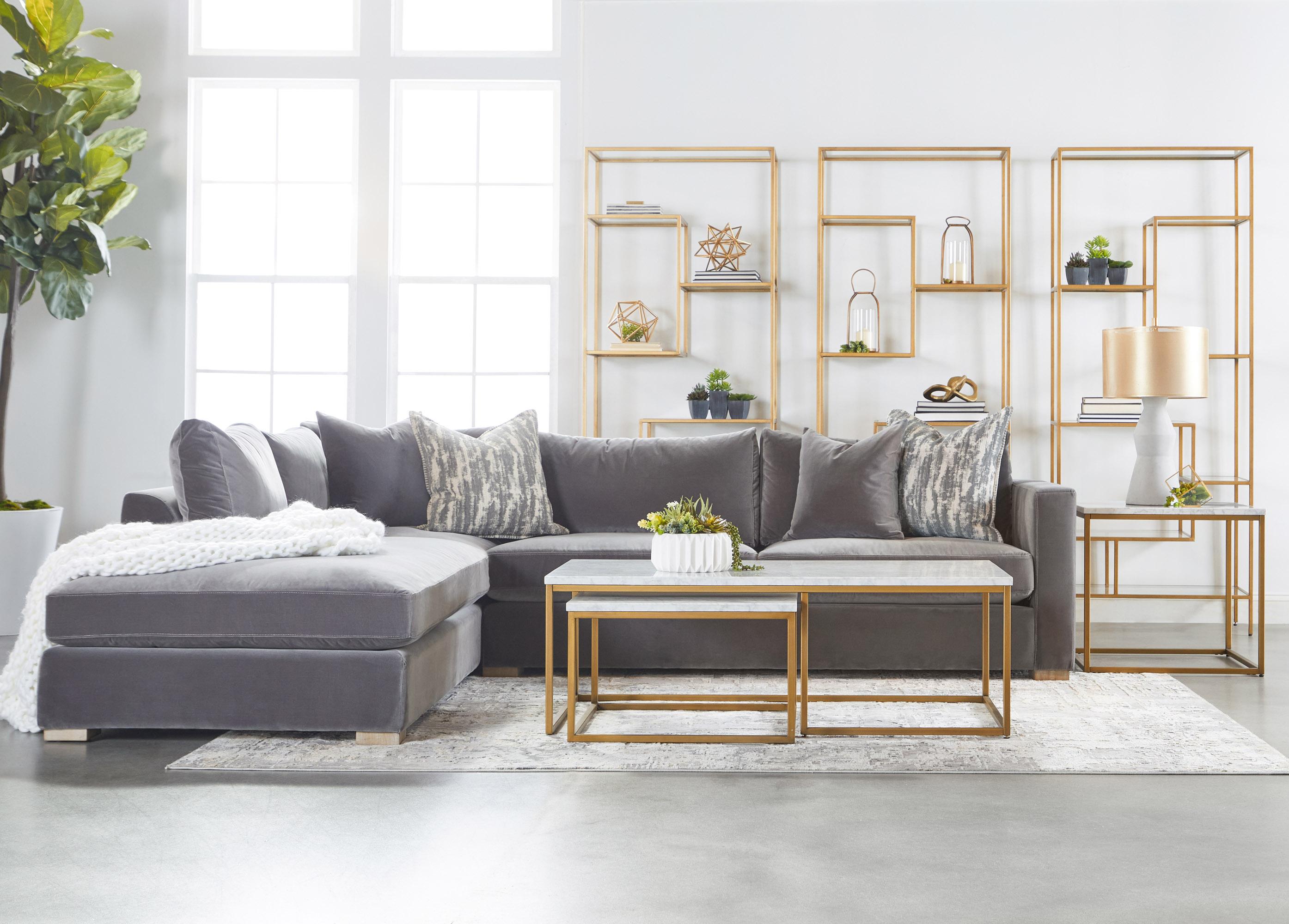 Carrera Nesting Coffee Table, by Essentials for Living, 52" width x 18" height x 28" depth View 15