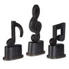 Music Notes Metal Figurines, Set/3 thumbnail 2