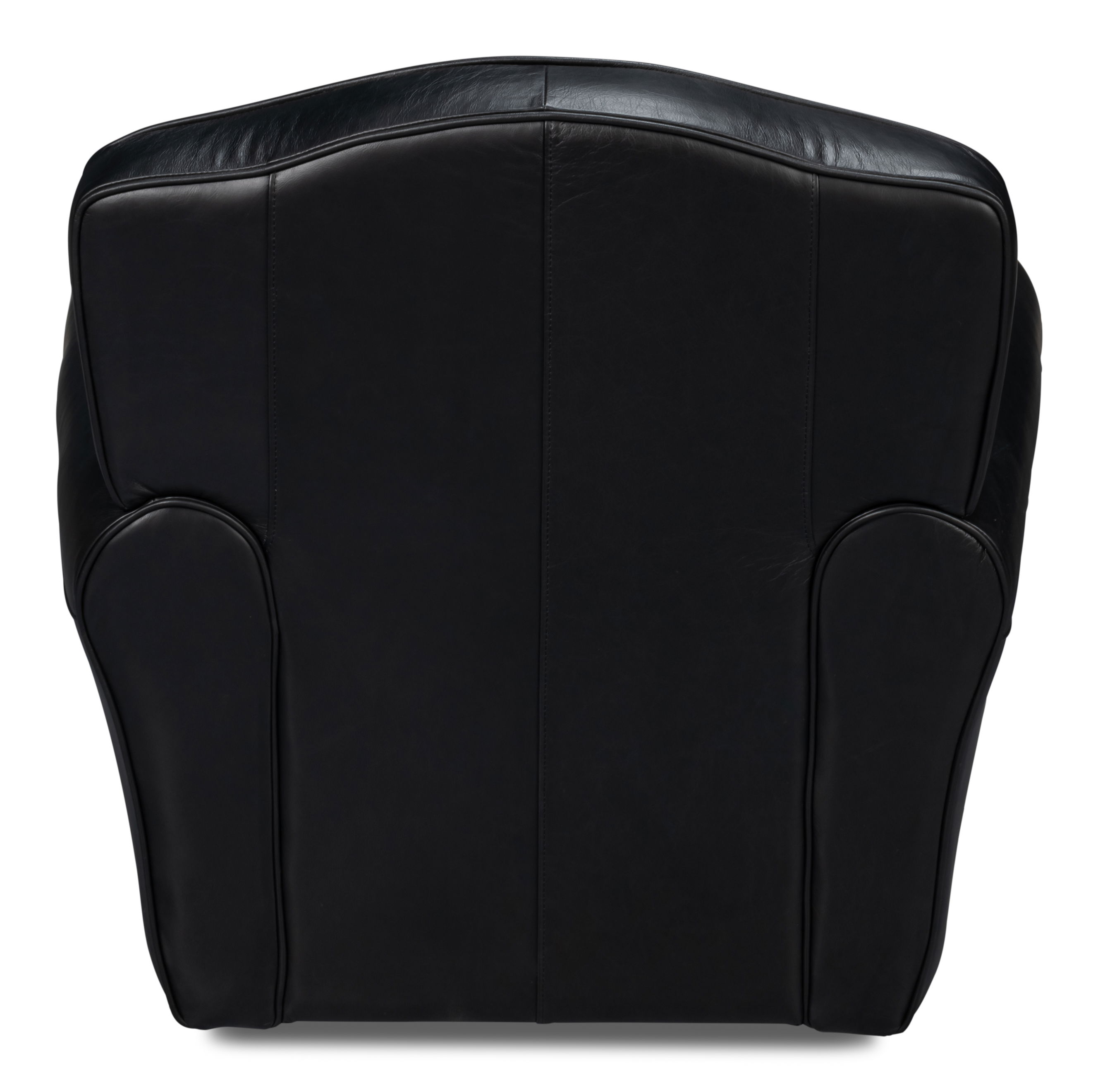 Elite French Club Swivel Chair, Black large image 