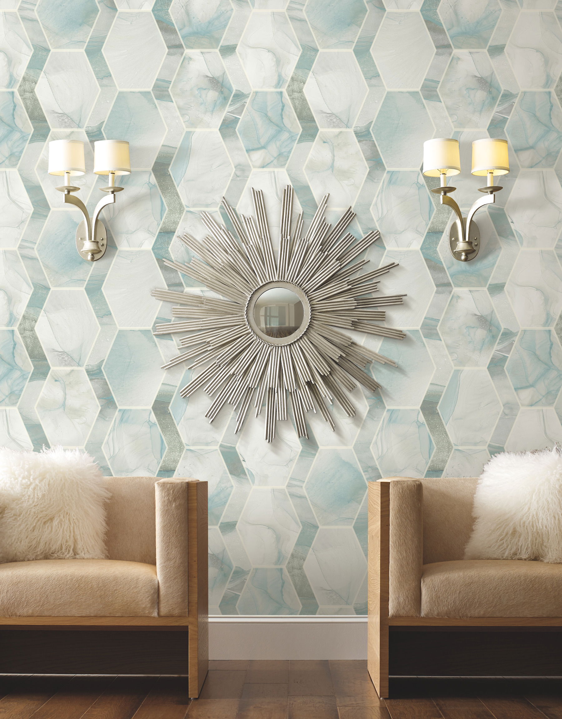 Earthbound Turquoise Wallpaper large image 