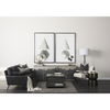Cochrane 82L x 33W x 32.3 Black Leather Three Seater Sofa thumbnail 2
