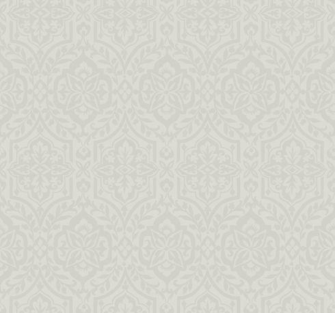 Cathedral Damask Grey Wallpaper