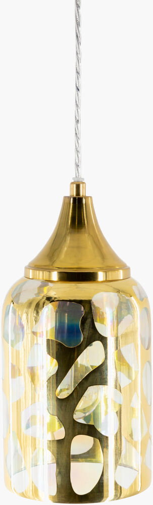 Ellerman Pendant, by Surya, 6" length x 6" width x 12" height