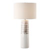 Haven White Glaze Table Lamp, by Uttermost, 15" width x 29.5" height x 15" depth thumbnail 1