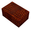 Norton Leather Tray  Croco Leather  Tan, by Sarreid, 1'6" length x 2' width x 2" height thumbnail 11