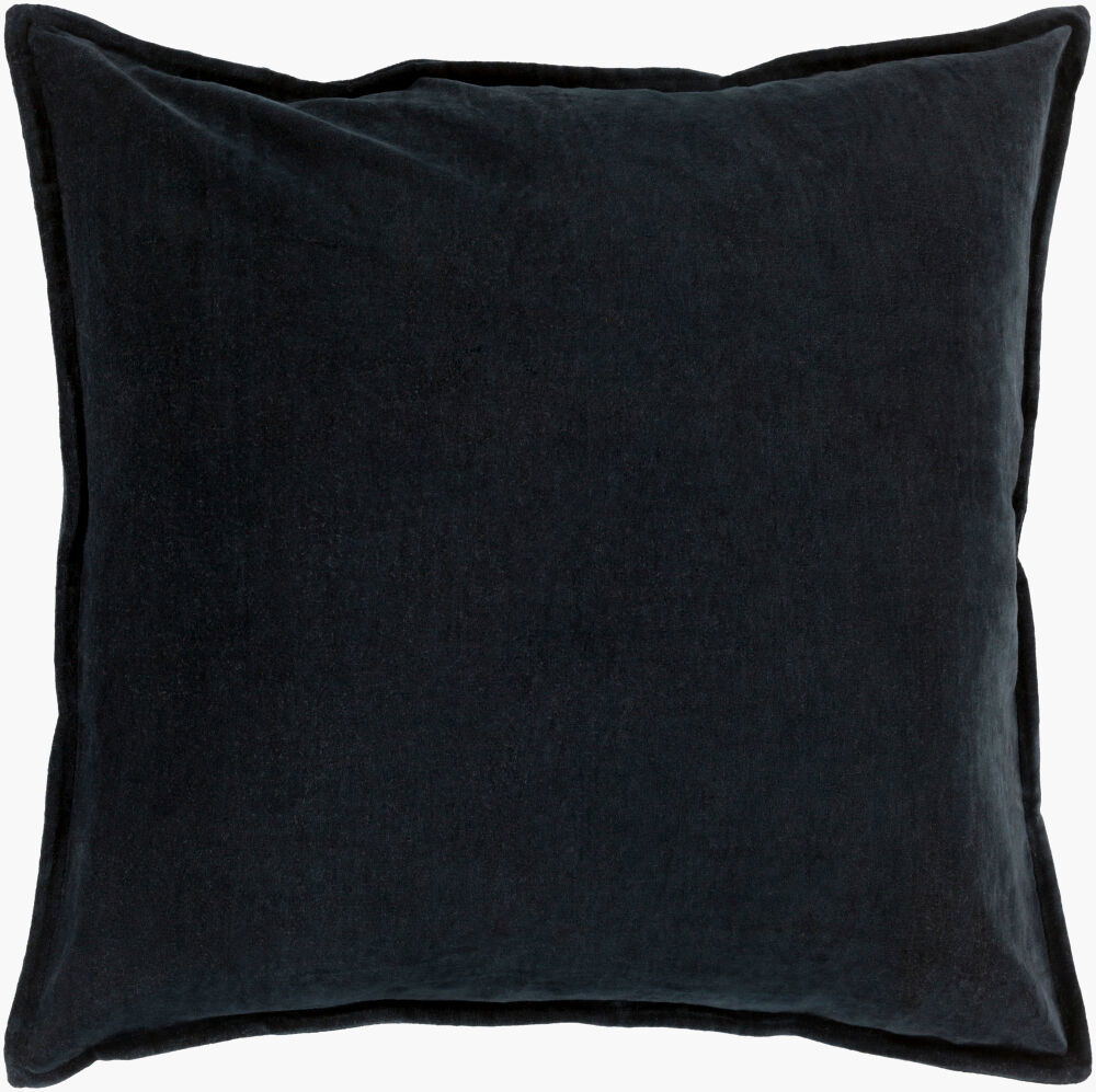 Cotton Velvet Accent Pillow, Decorative Pillow by Surya, 18" length x 18" width