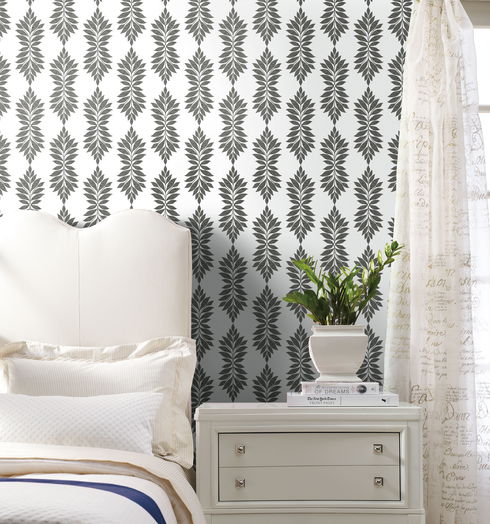 Broadsands Botanica Black Peel & Stick Wallpaper