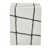 Rocklyn White Cube Garden Stool, Side & End Table by Uttermost, 13" width x 16.25" height x 13" depth thumbnail 5