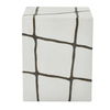 Rocklyn White Cube Garden Stool thumbnail 4